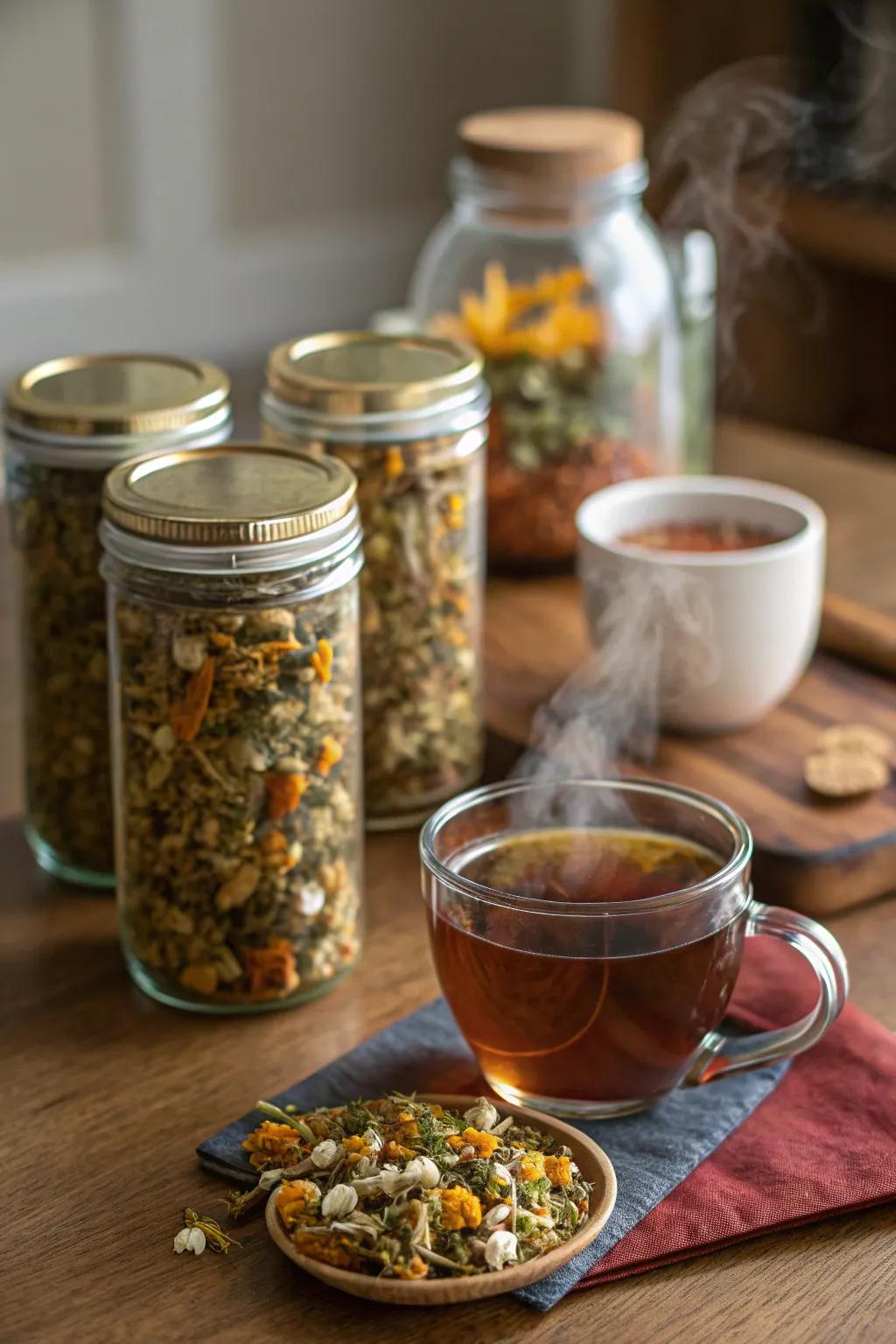 Warm up with customized herbal infusion sets.