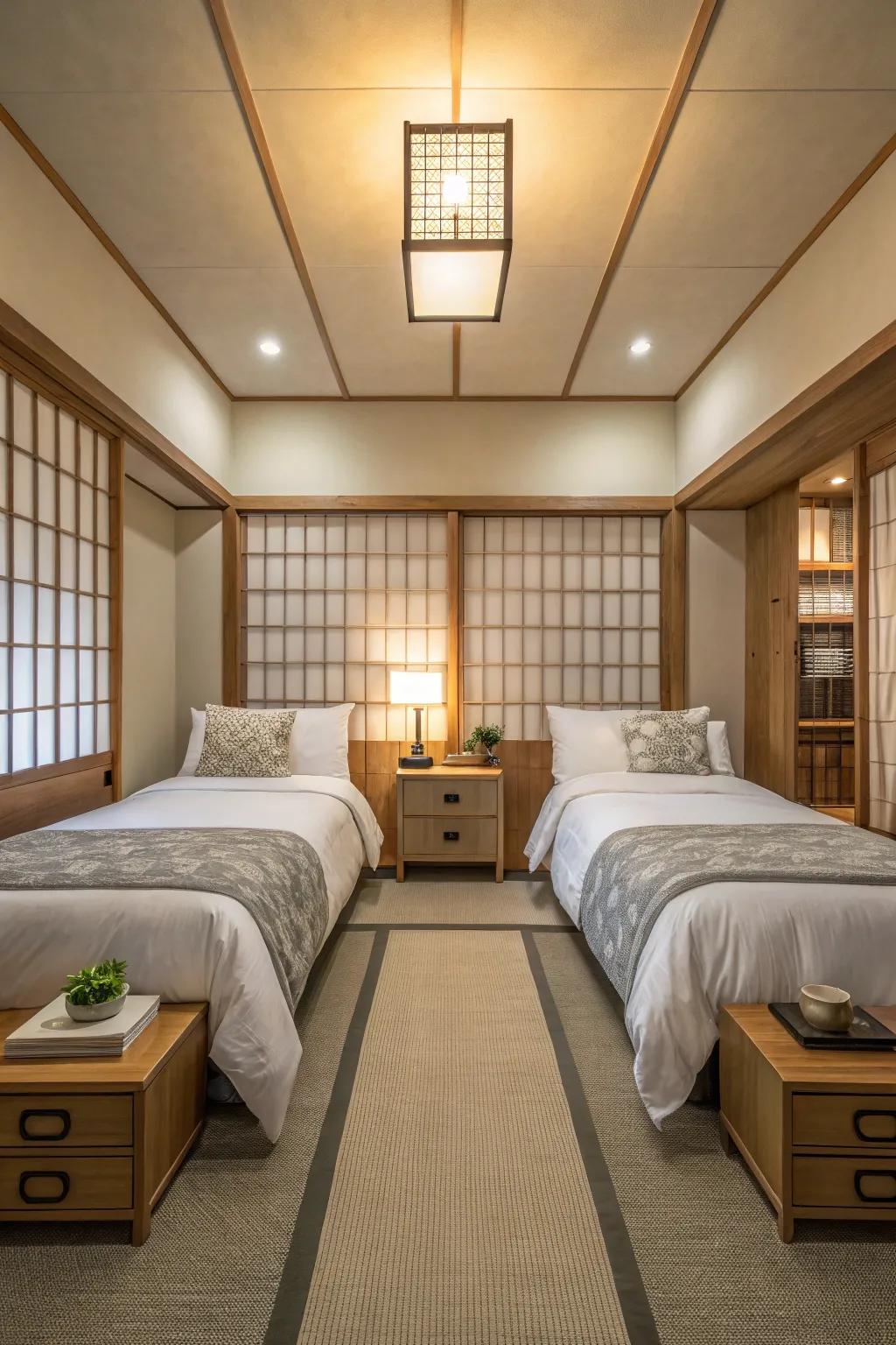 Symmetry delivers balance and order to your space.