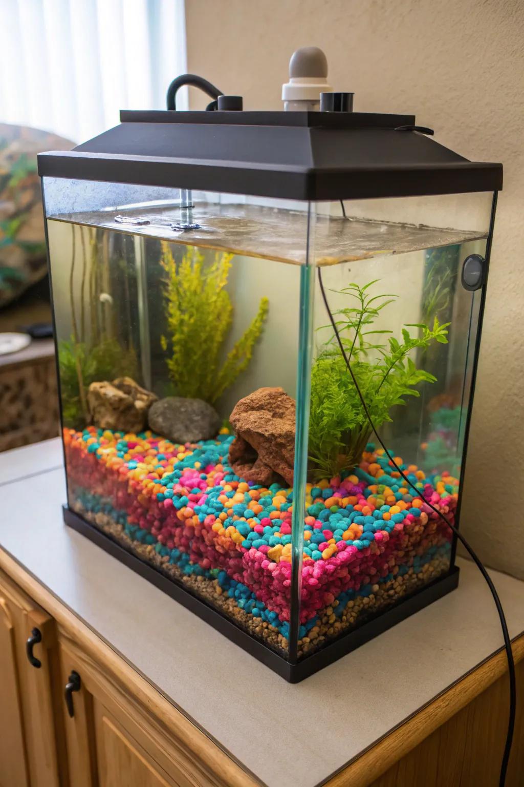 Distinct ground covers are capable of completely transforming your aquarium's visual appeal.