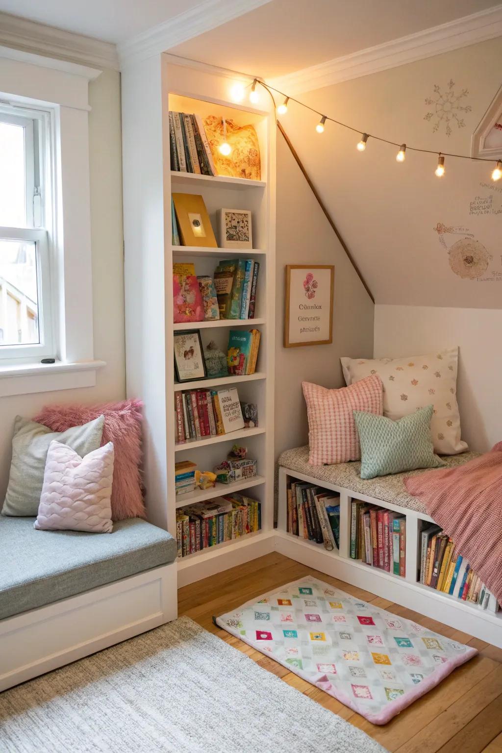 A magical reading area perfect for enjoying stories.