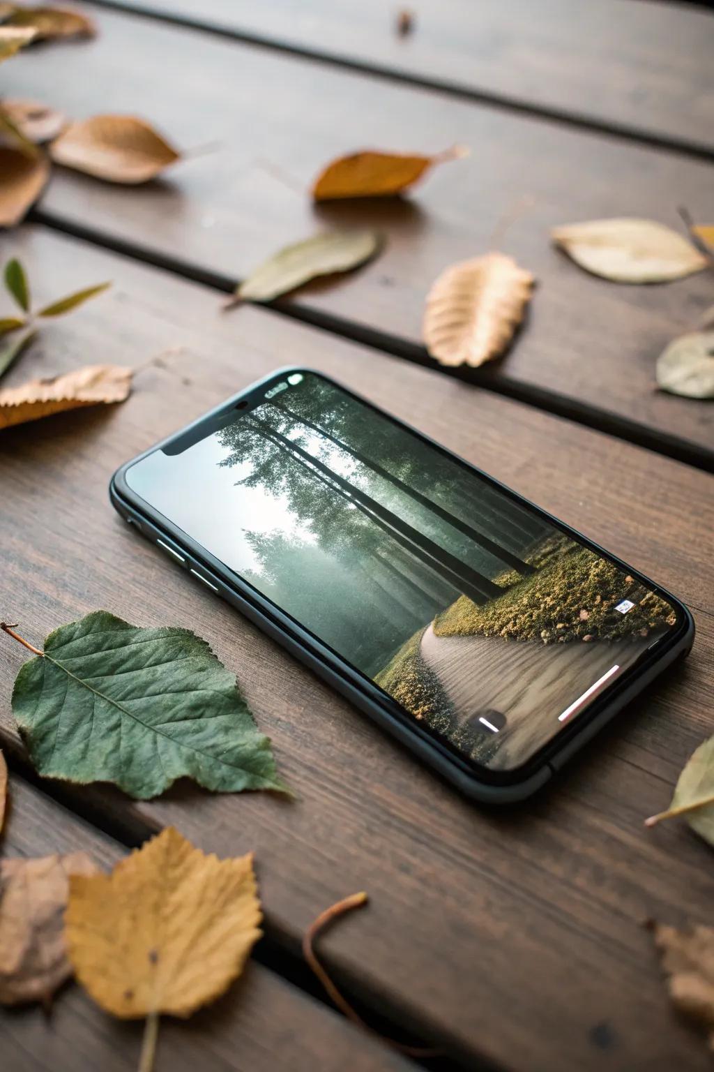 Add some peace to your screen by using backgrounds that are inspired by nature.