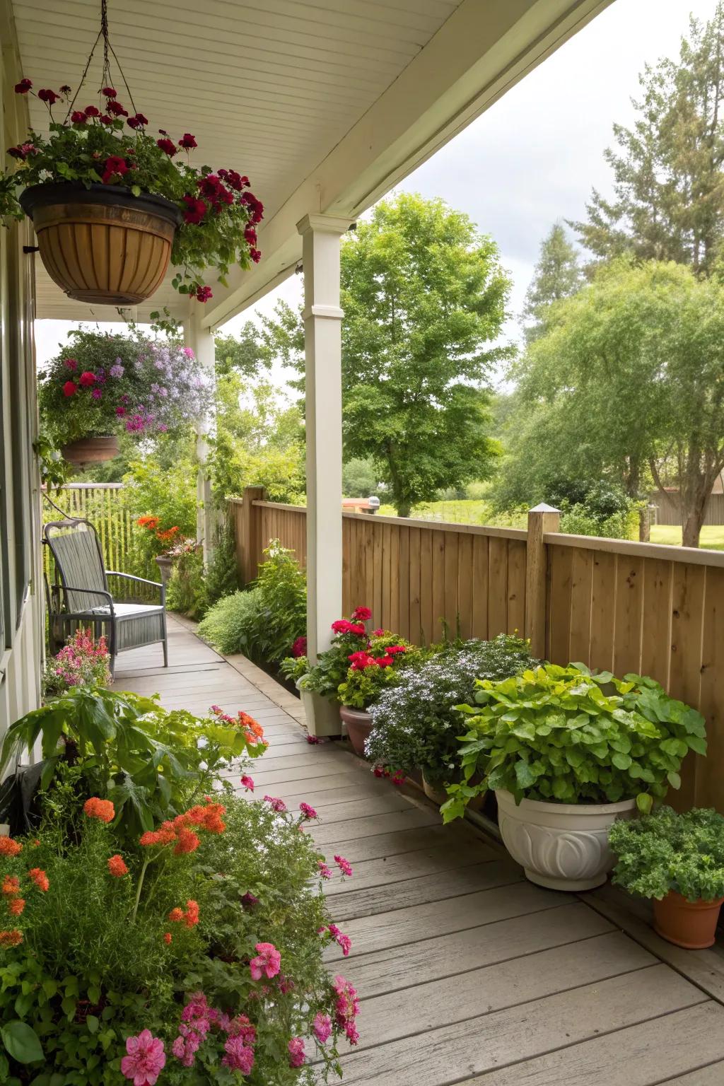 Construct a verdant haven on your back porch.