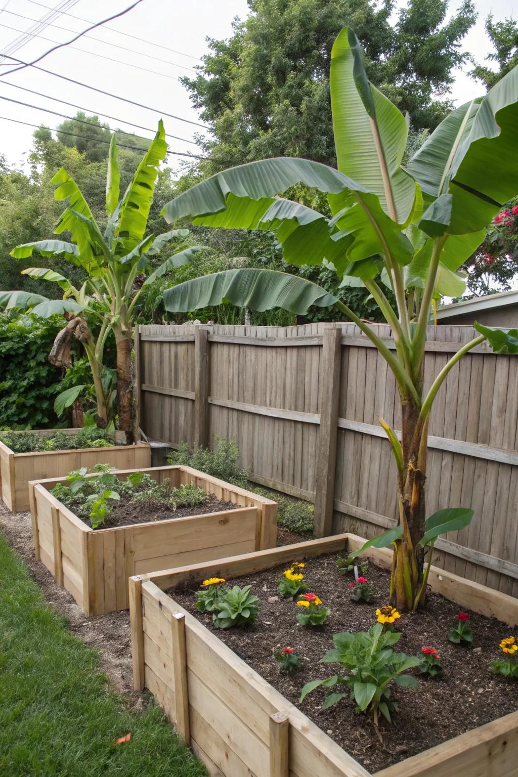 Keep your palms organized with raised garden beds.