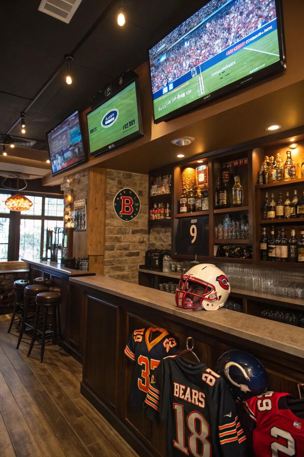 Bring the excitement of the game to your basement.