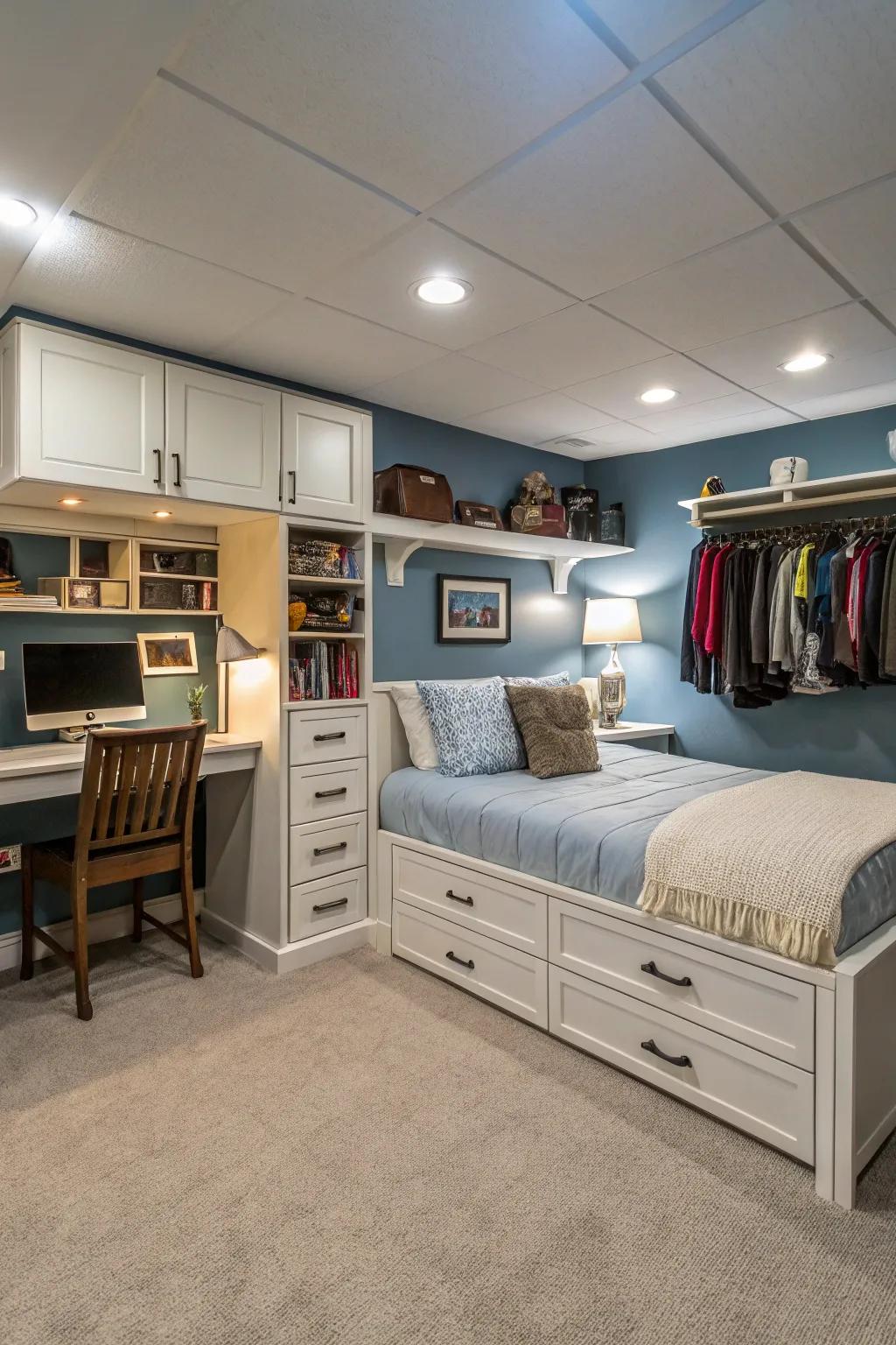 Optimize space with inventive storage options that blend effortlessly with your d&eacute;cor.