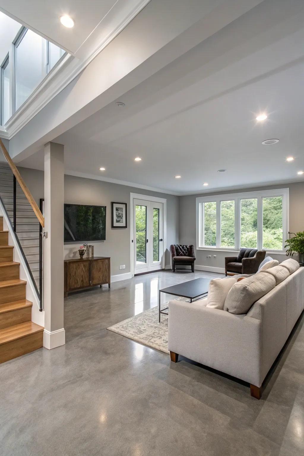 Simple trim for a tidy, modern style.