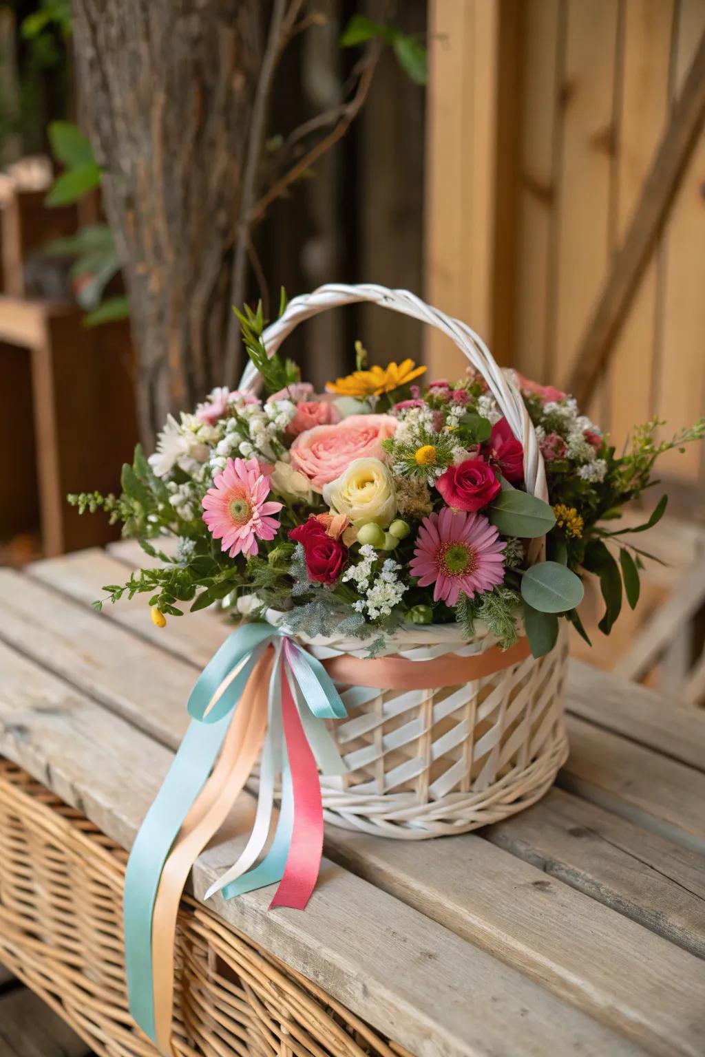 Elevate your baskets with decorative accents.