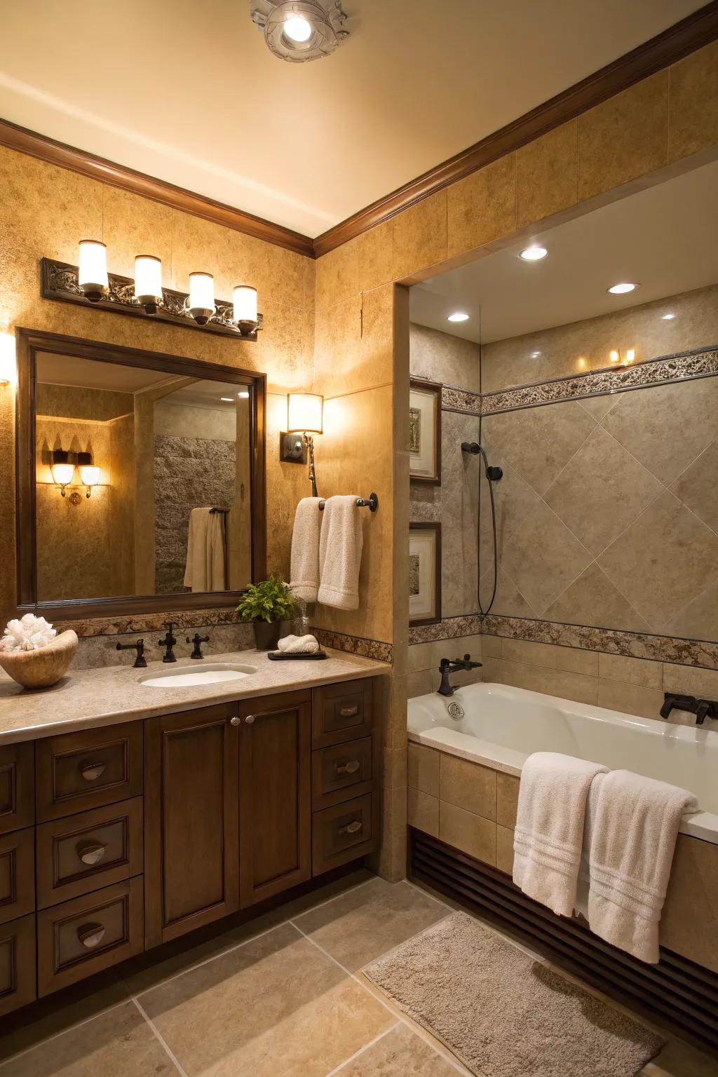 Dimming options allow you to tailor the ambiance to your preference.