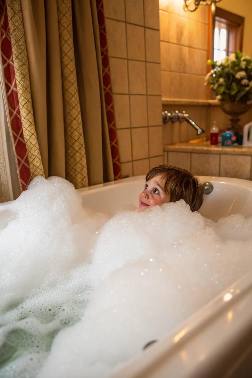 Climb the heights of a bubble mountain for endless fun.
