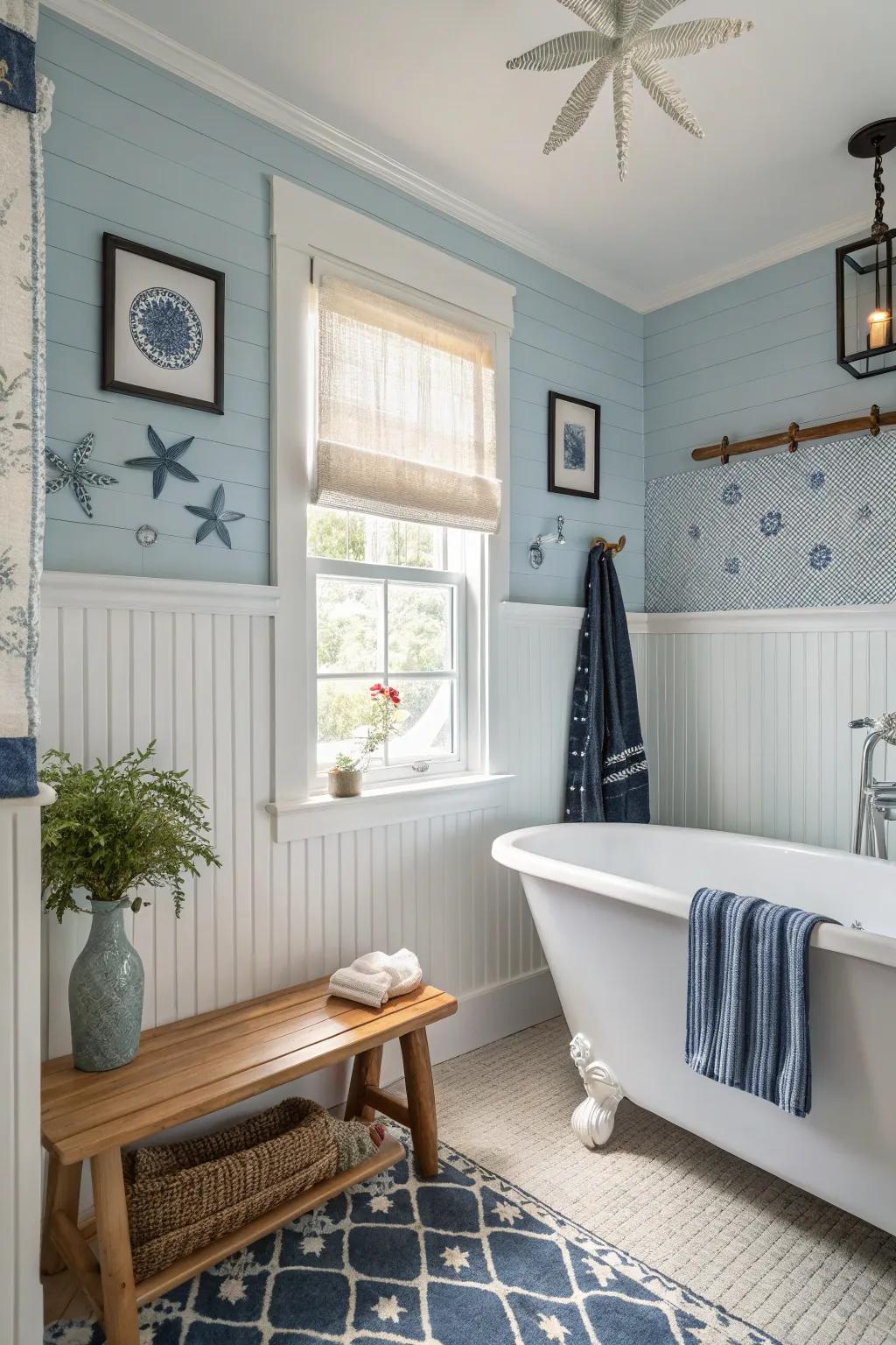 Create a beachy vibe with coastal-inspired shadowgap design.