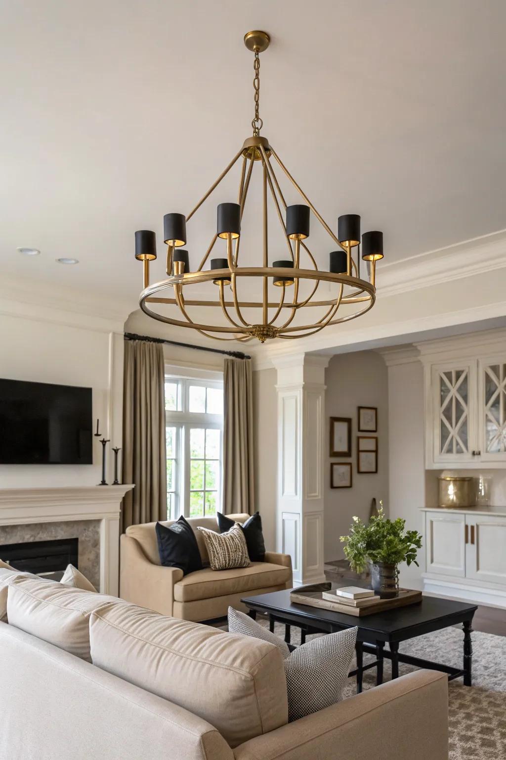 Lighting fixtures can redefine a room's style.
