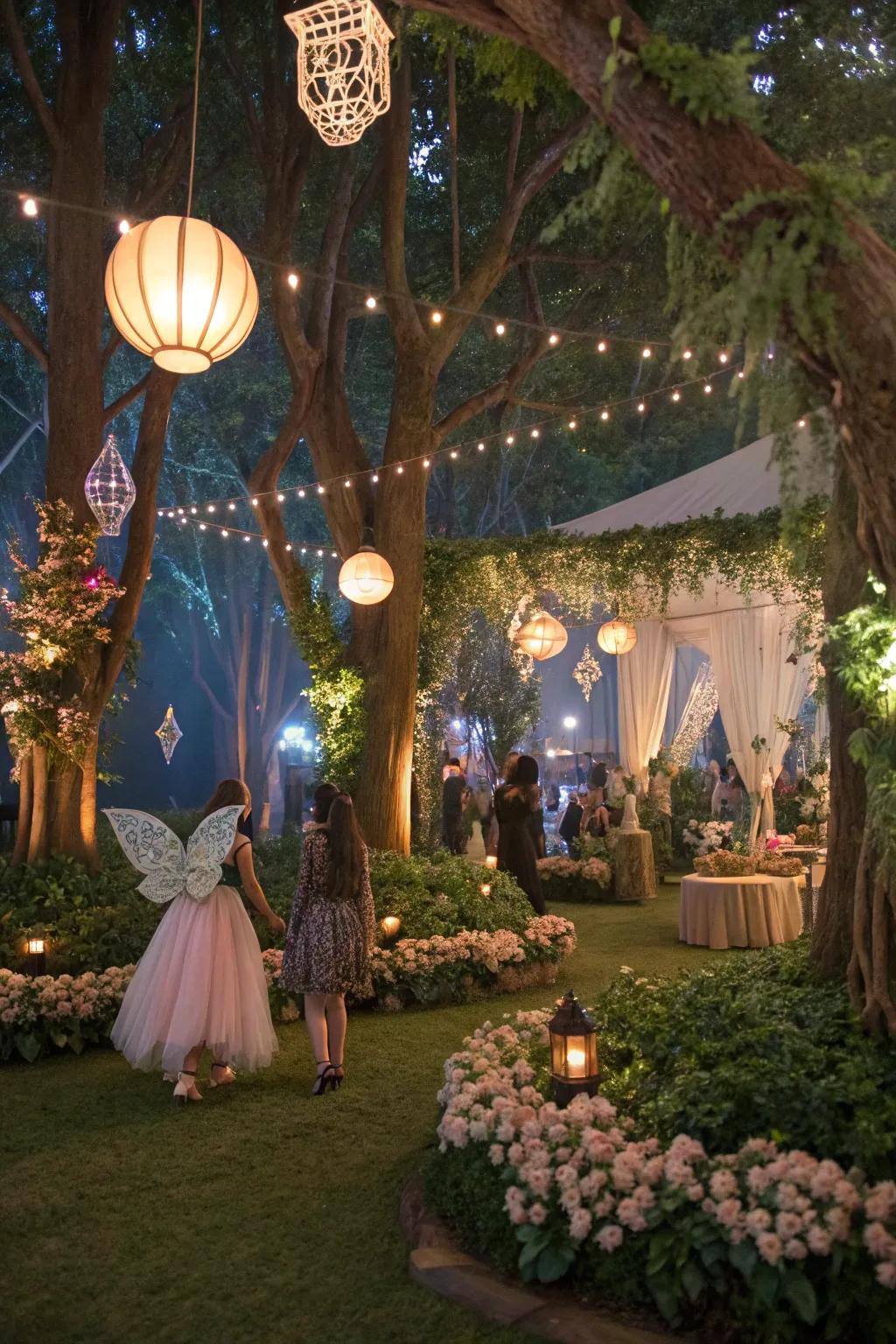 Enter a fairy tale with a bewitched woods party.