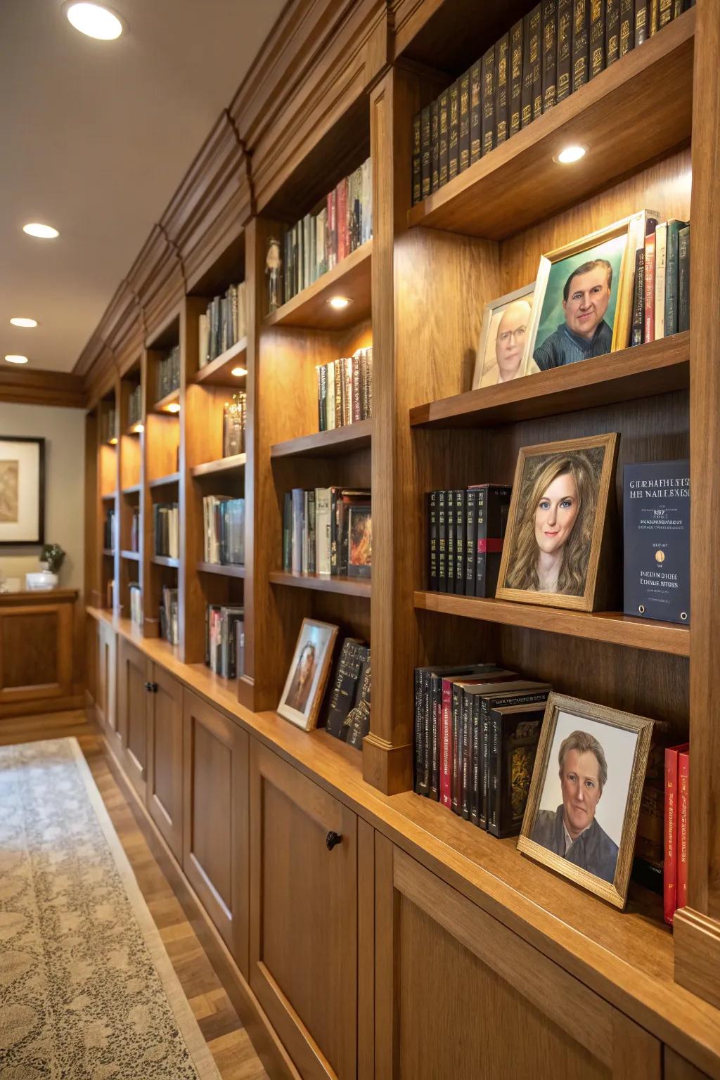 Personal images add a personal touch to your book selection.