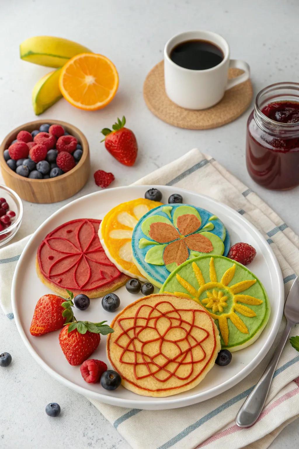 Express your creativity with a pancake art get-together.