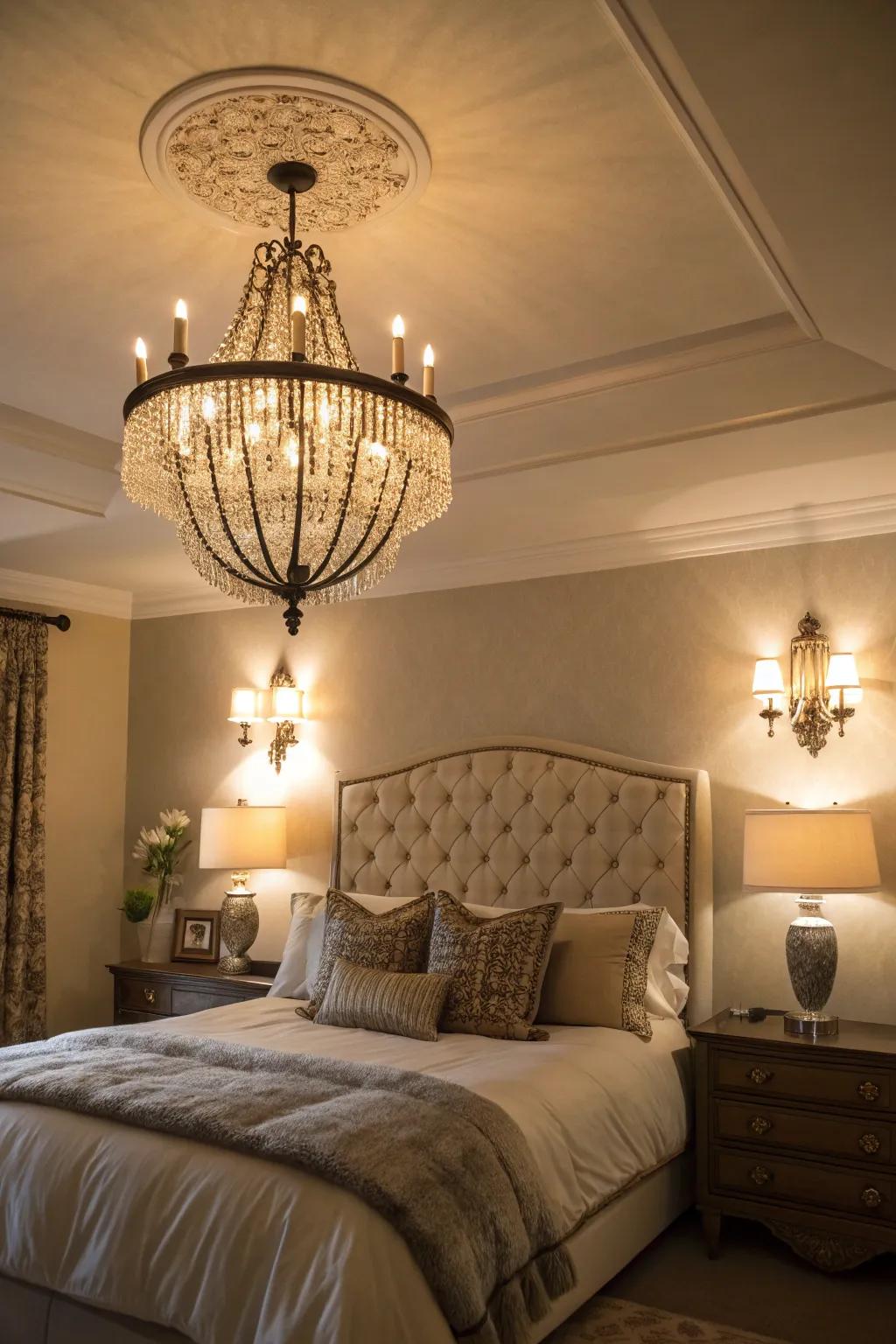 Layered lighting improves the warmth and depth.