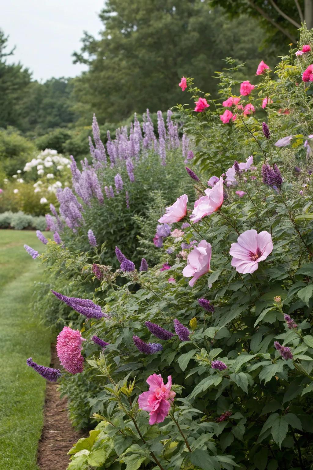 Shrub rose incorporates a remarkable flair to the flutterby plant backdrop.