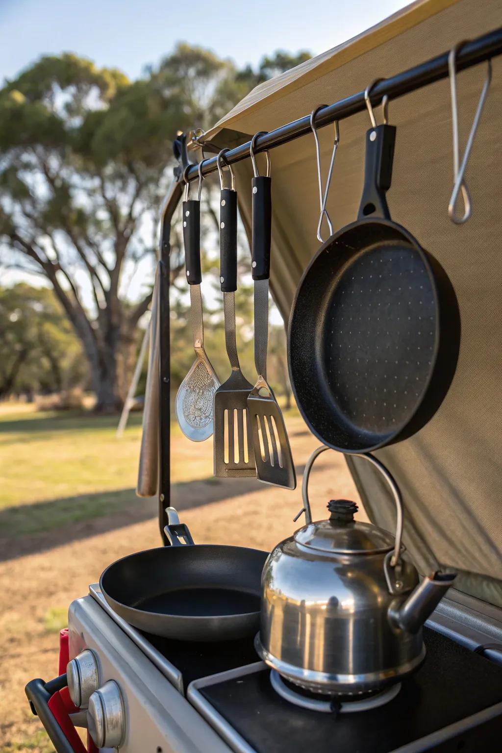 Keep your cooking tools within reach.