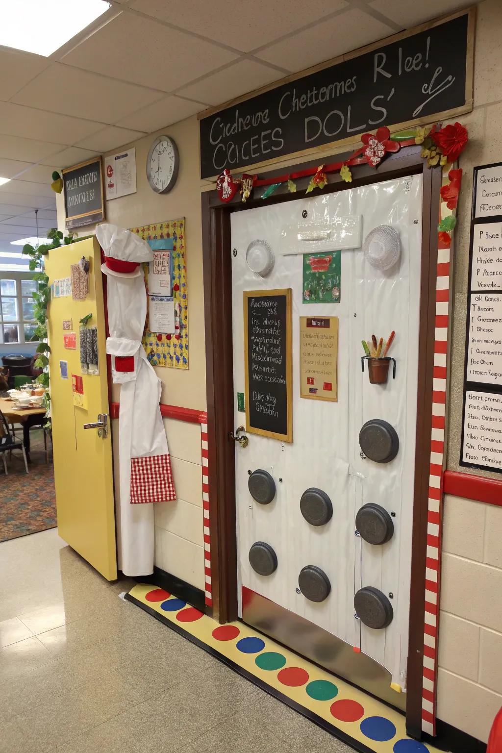 Cook up career ideas employing a chef-inspired door.