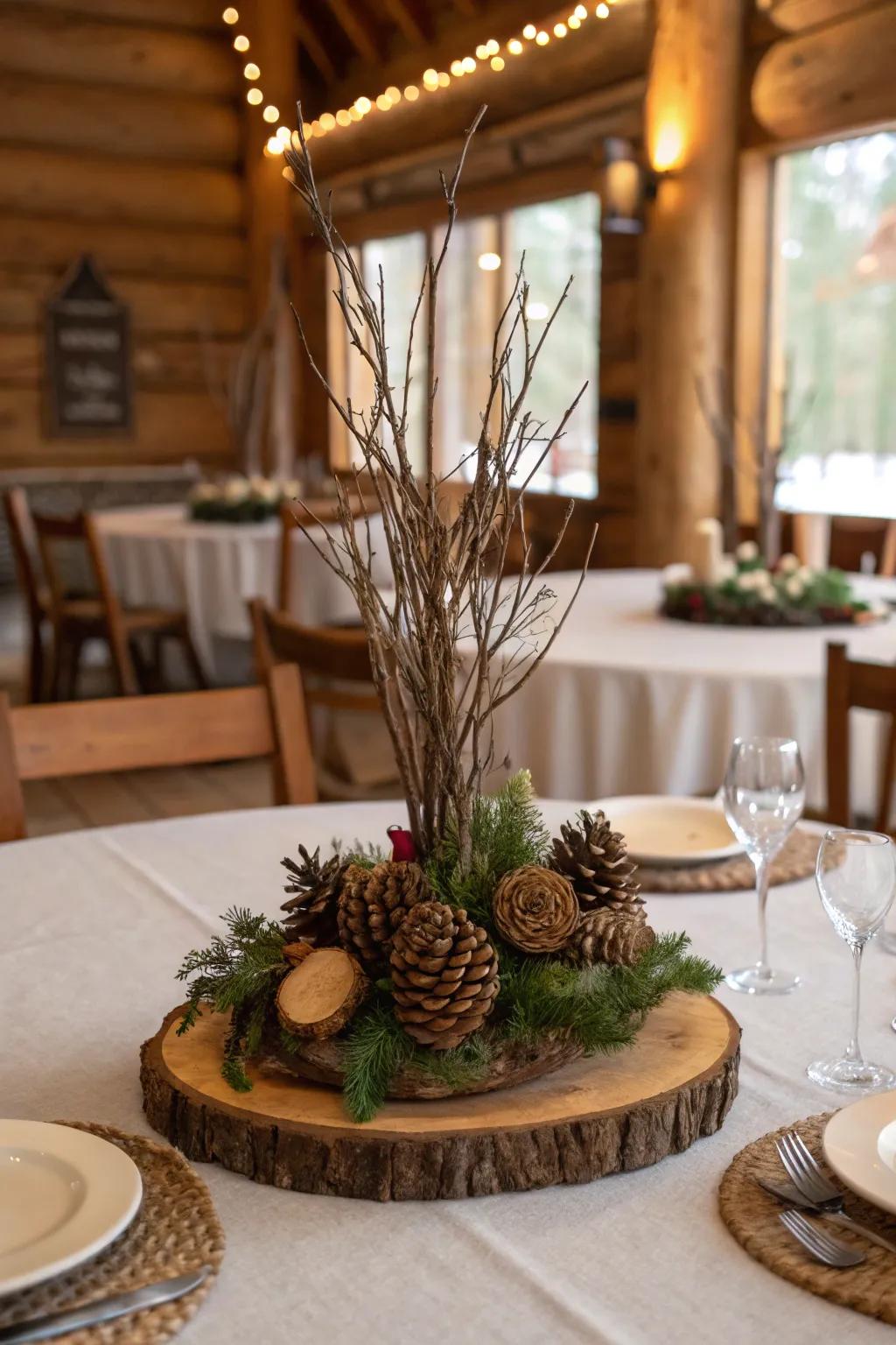 Bring the beauty of the outdoors inside with natural elements.