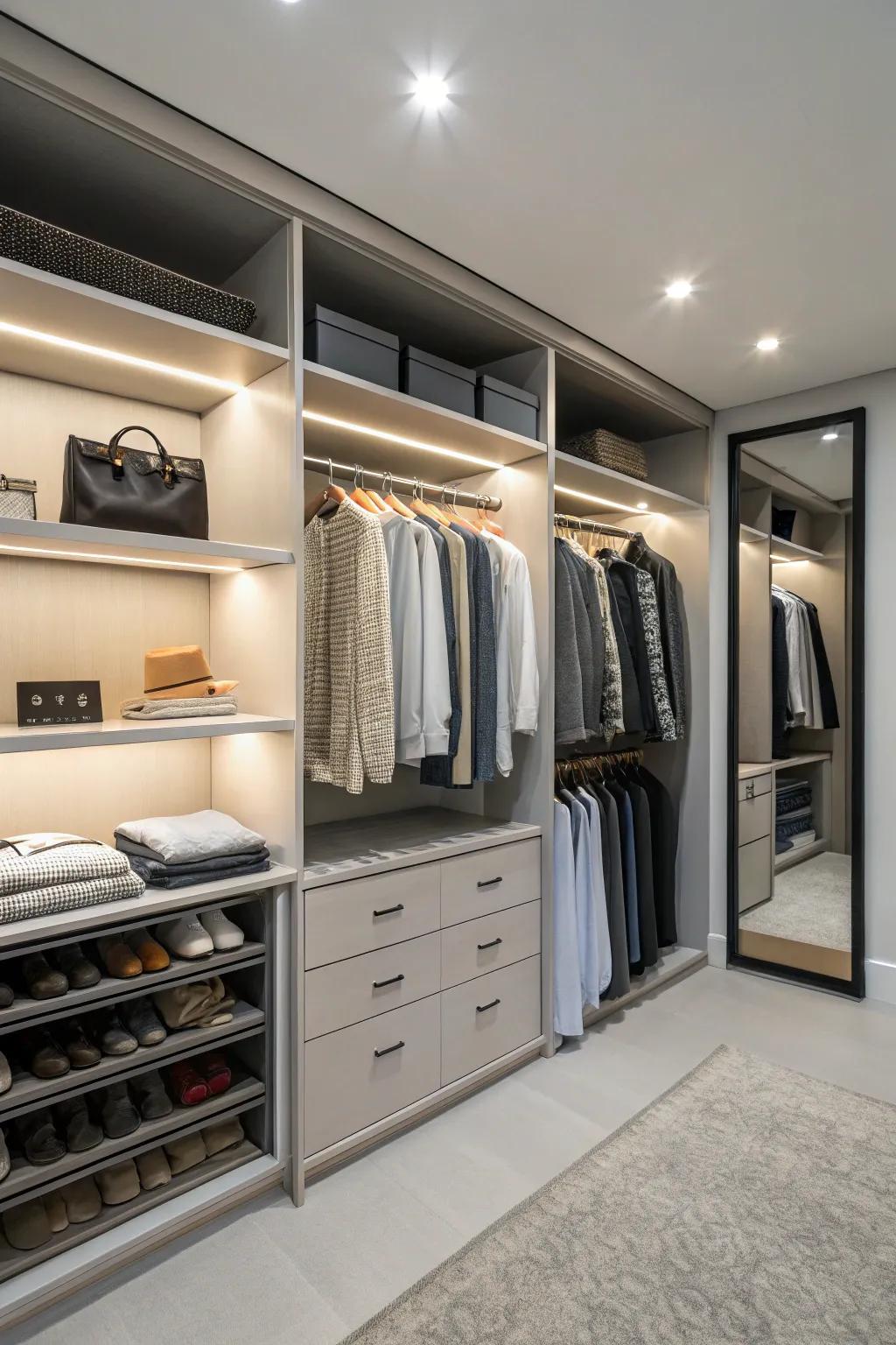 Custom closets offer storage options that are specifically tailored to your needs.