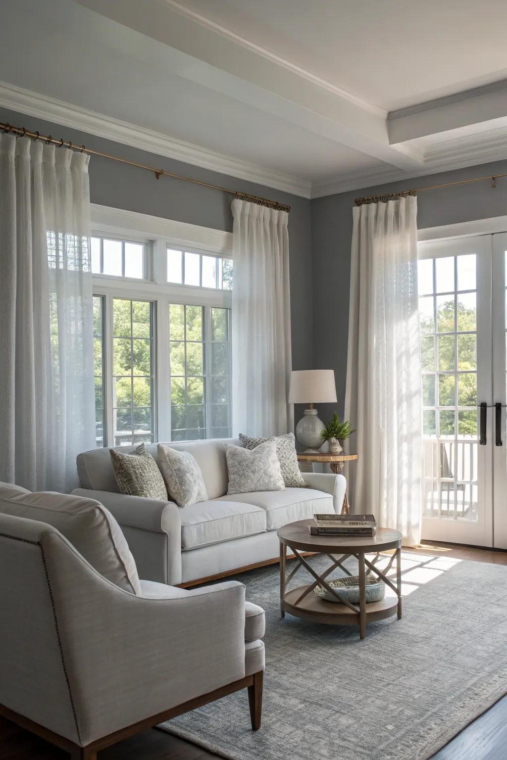 Coastal stone gray provides a sophisticated yet fresh appearance.