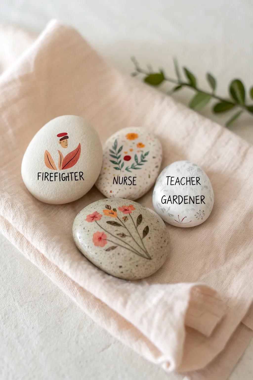 Create your stories using these delightful community helper stones, where inventiveness meets ease.