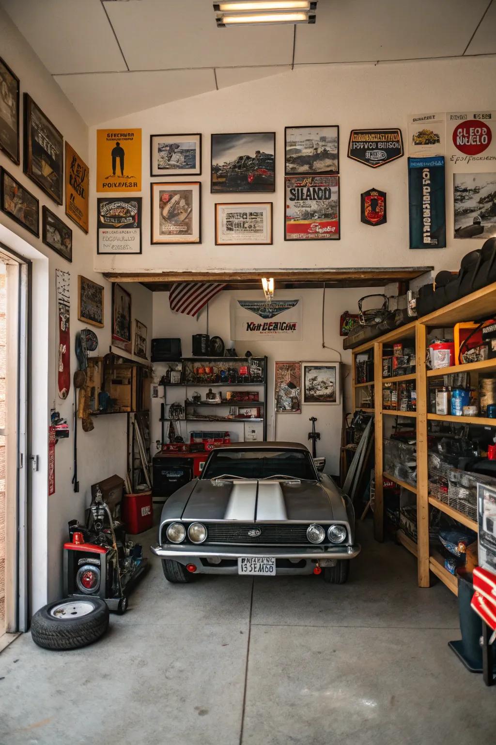 Personalized themes add character and uniqueness to your garage.