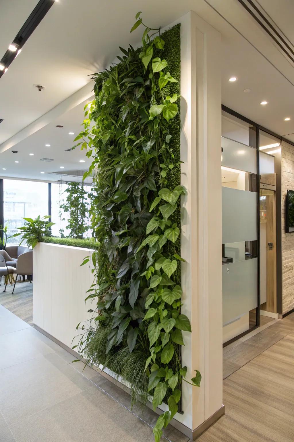Vertical planters add verdant beauty to your walls.