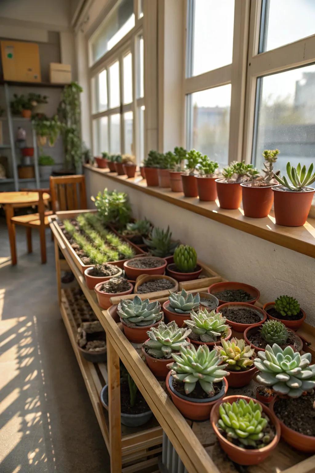 Succulents infuse a revitalizing hint of nature.