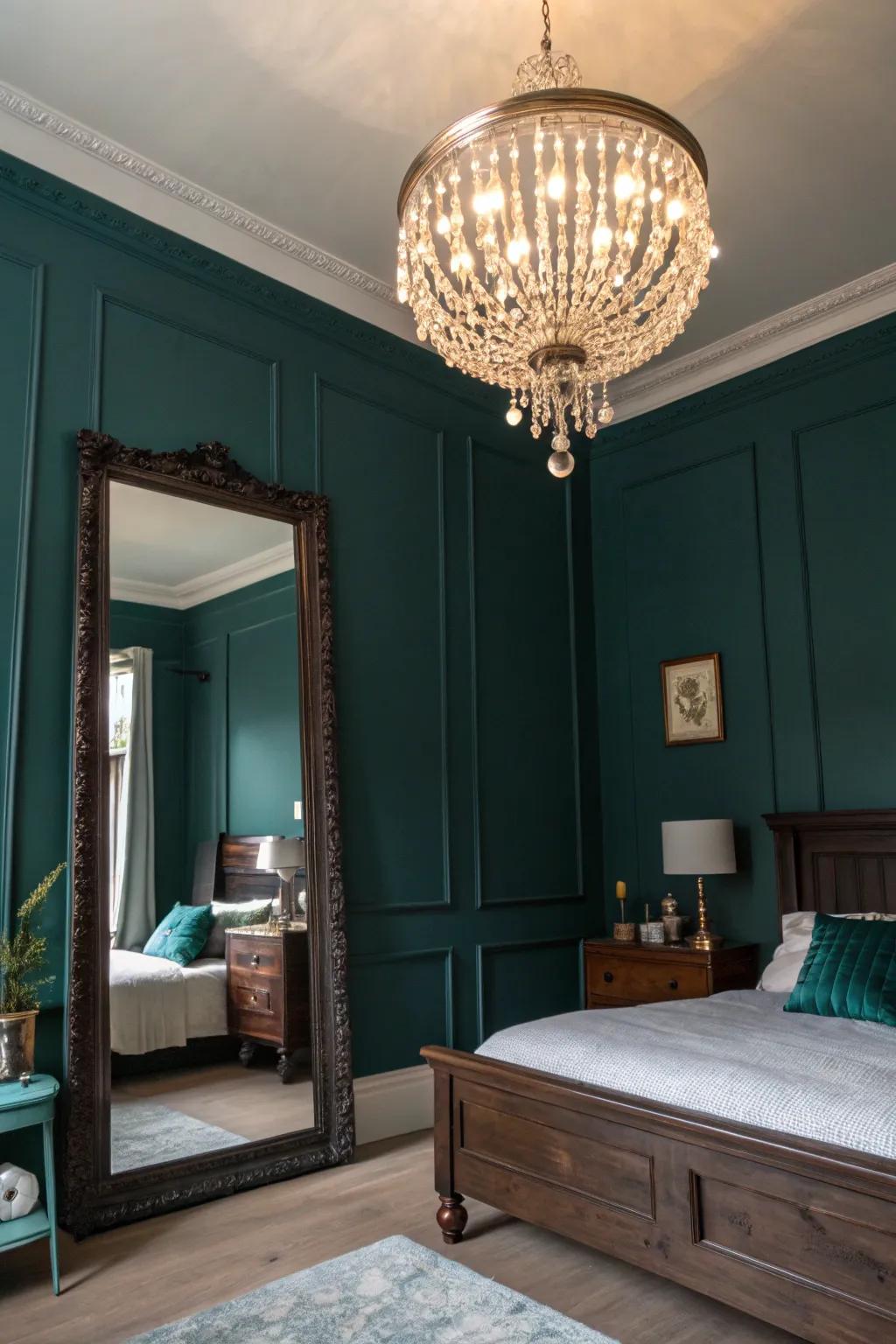 Metallic accents highlight the elegant nature of teal.