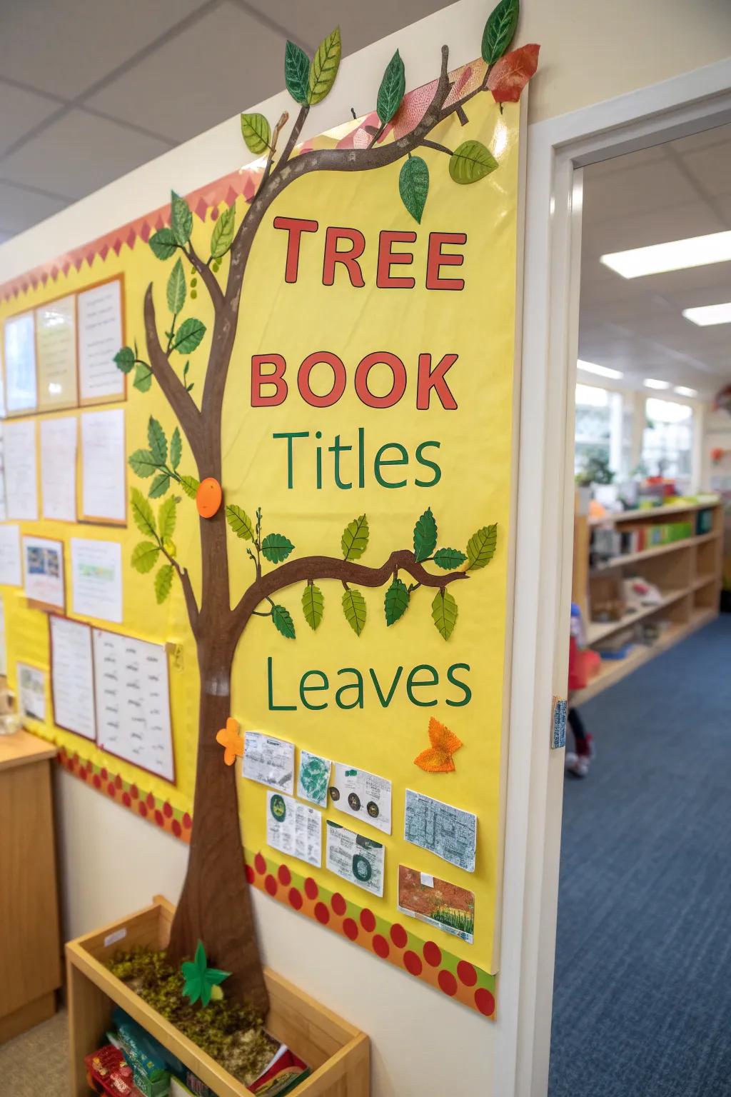 Head Over Heels for Volumes board showcasing volume-titled leaves.