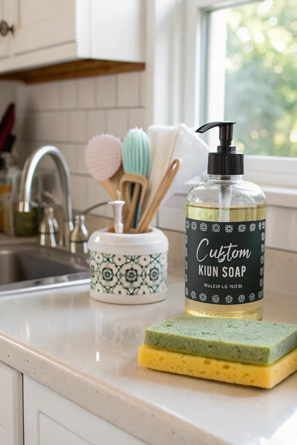 Custom labels deliver a sense of organization and style.
