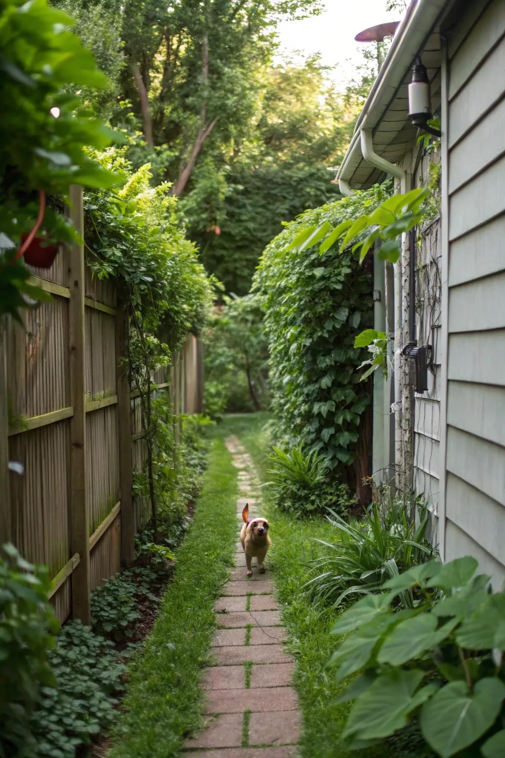 Maximize confined areas for a cozy dog haven.