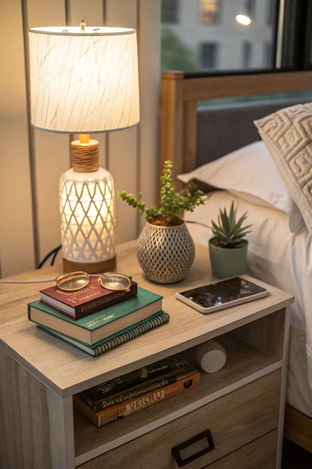 Personal touches bring warmth and individuality to your dorm area.