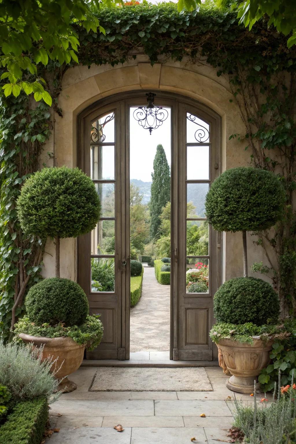 Ground your design with natural elements that extend a warm welcome.