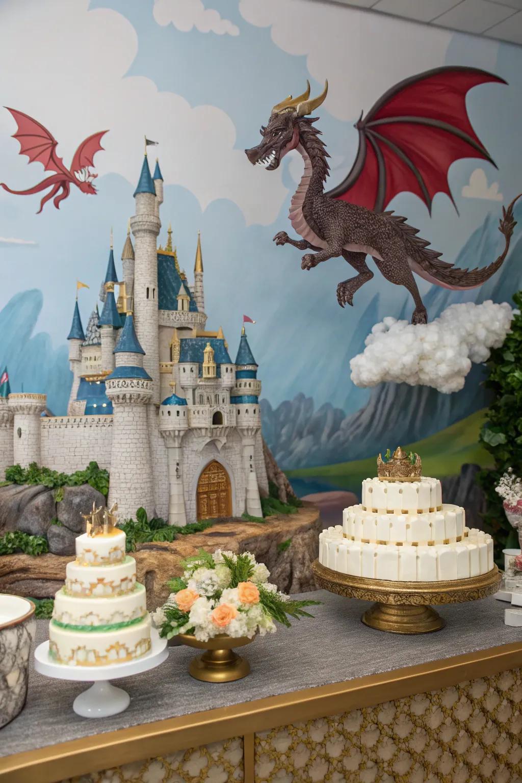 Preserve unforgettable moments against a mystical dragon backdrop.