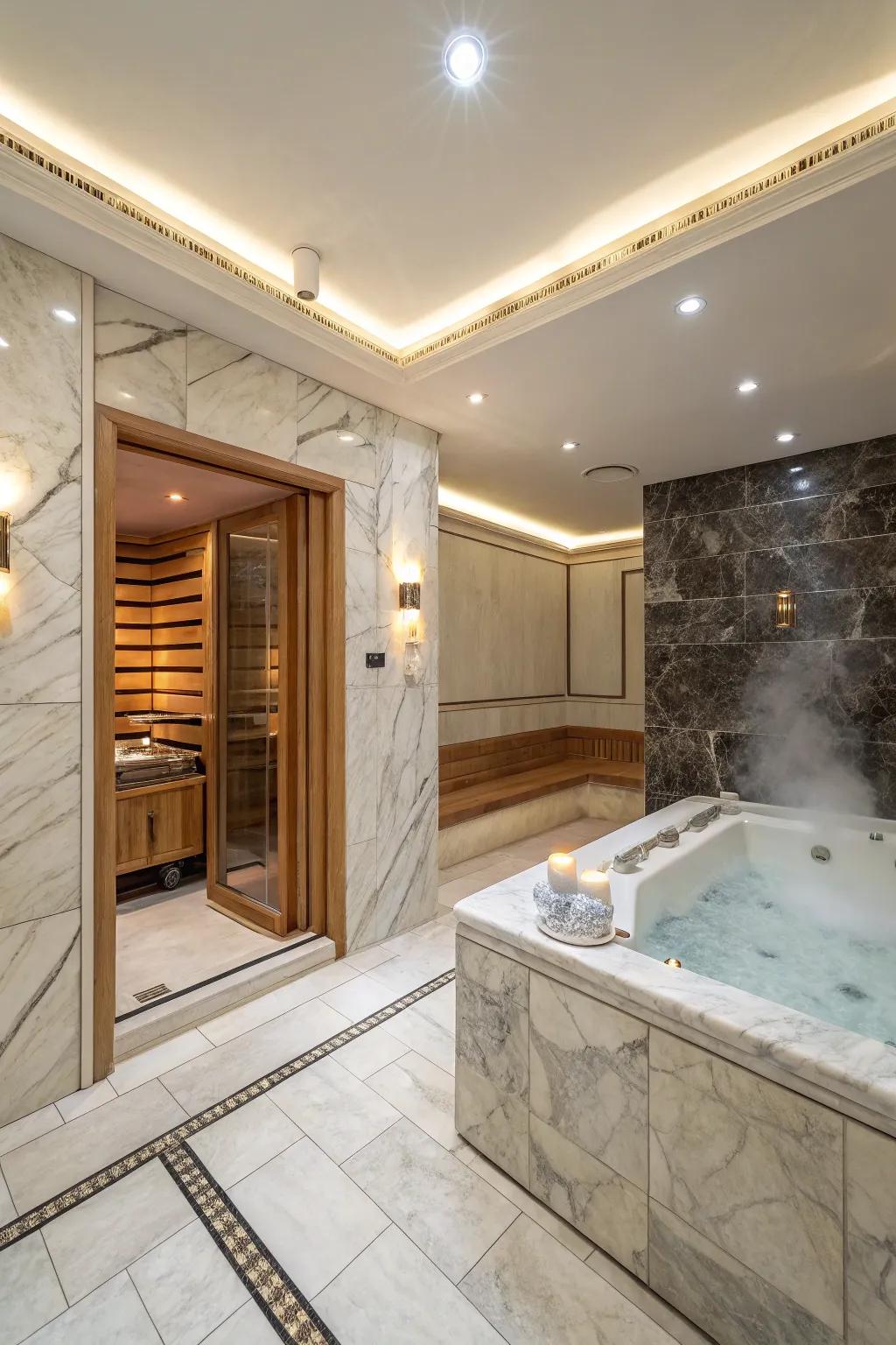 An personal spa zone that offers ultimate relaxation.