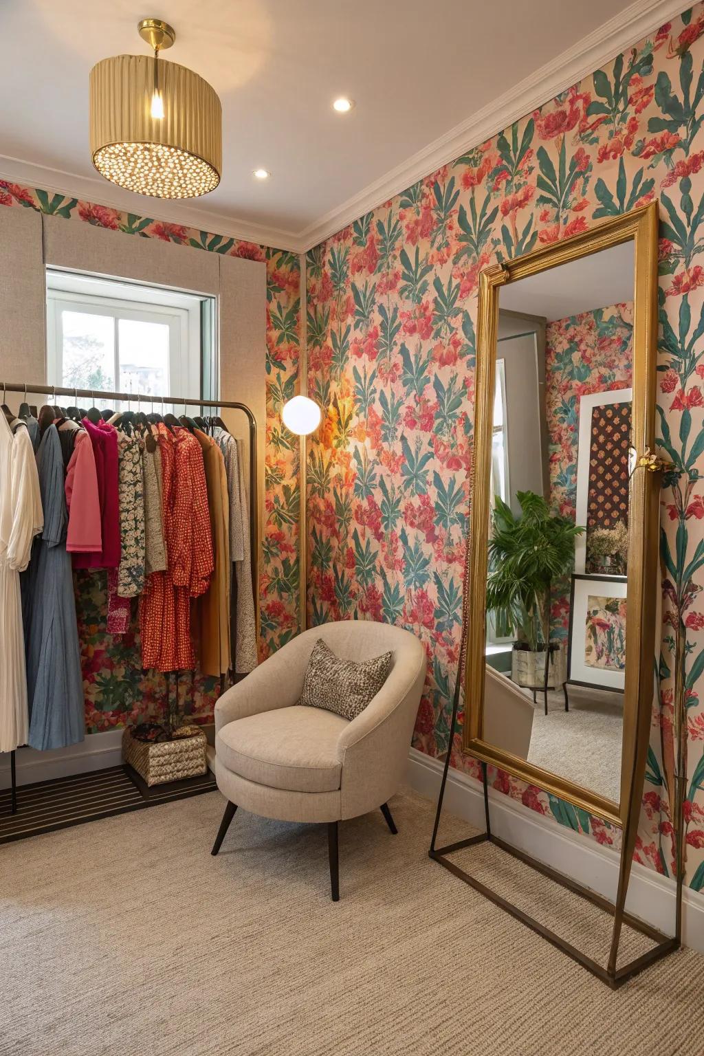 Eye-catching wall coverings add personality and charm to your space.