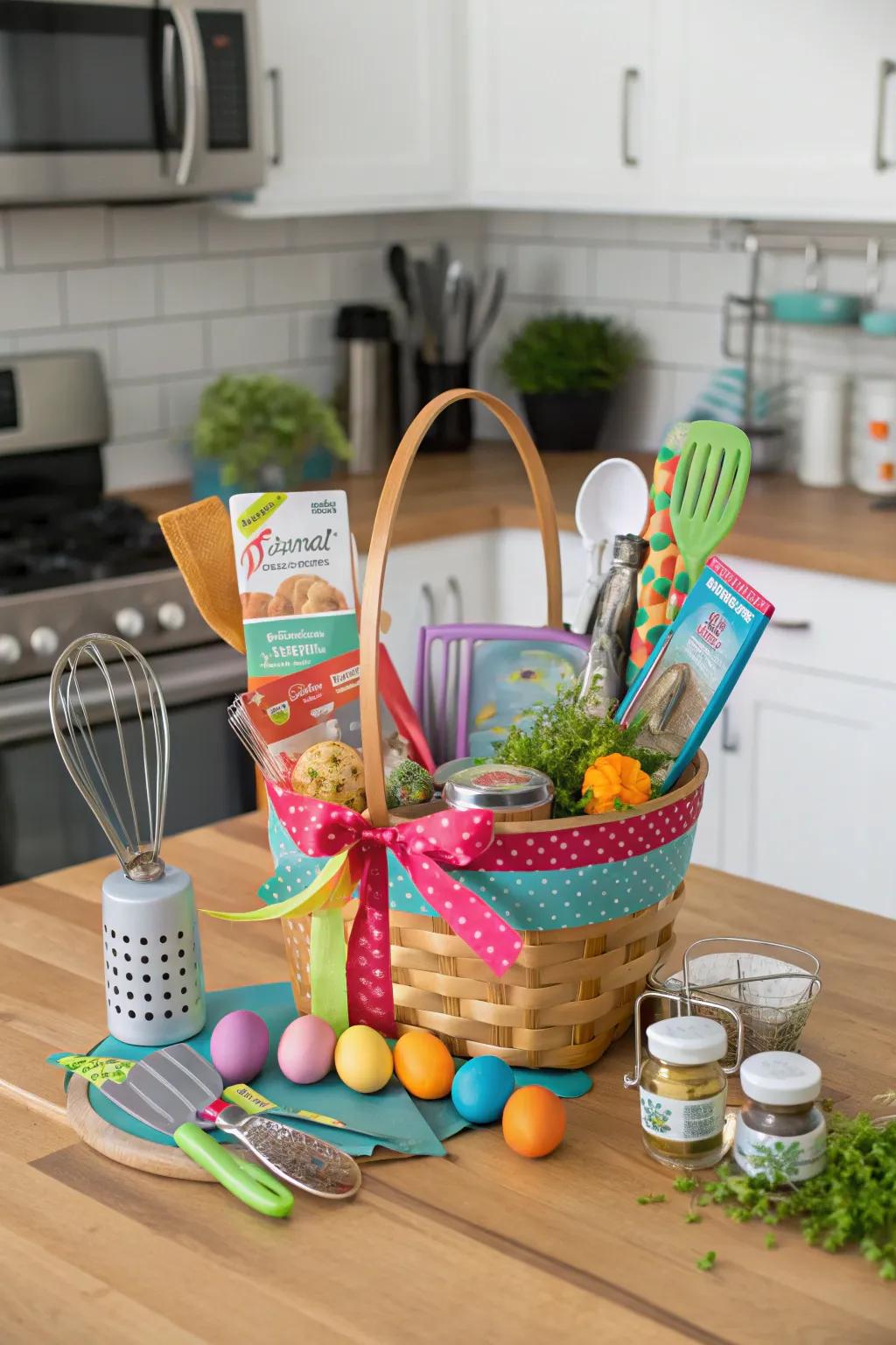 Set off on a culinary expedition with this inspiring Easter basket.