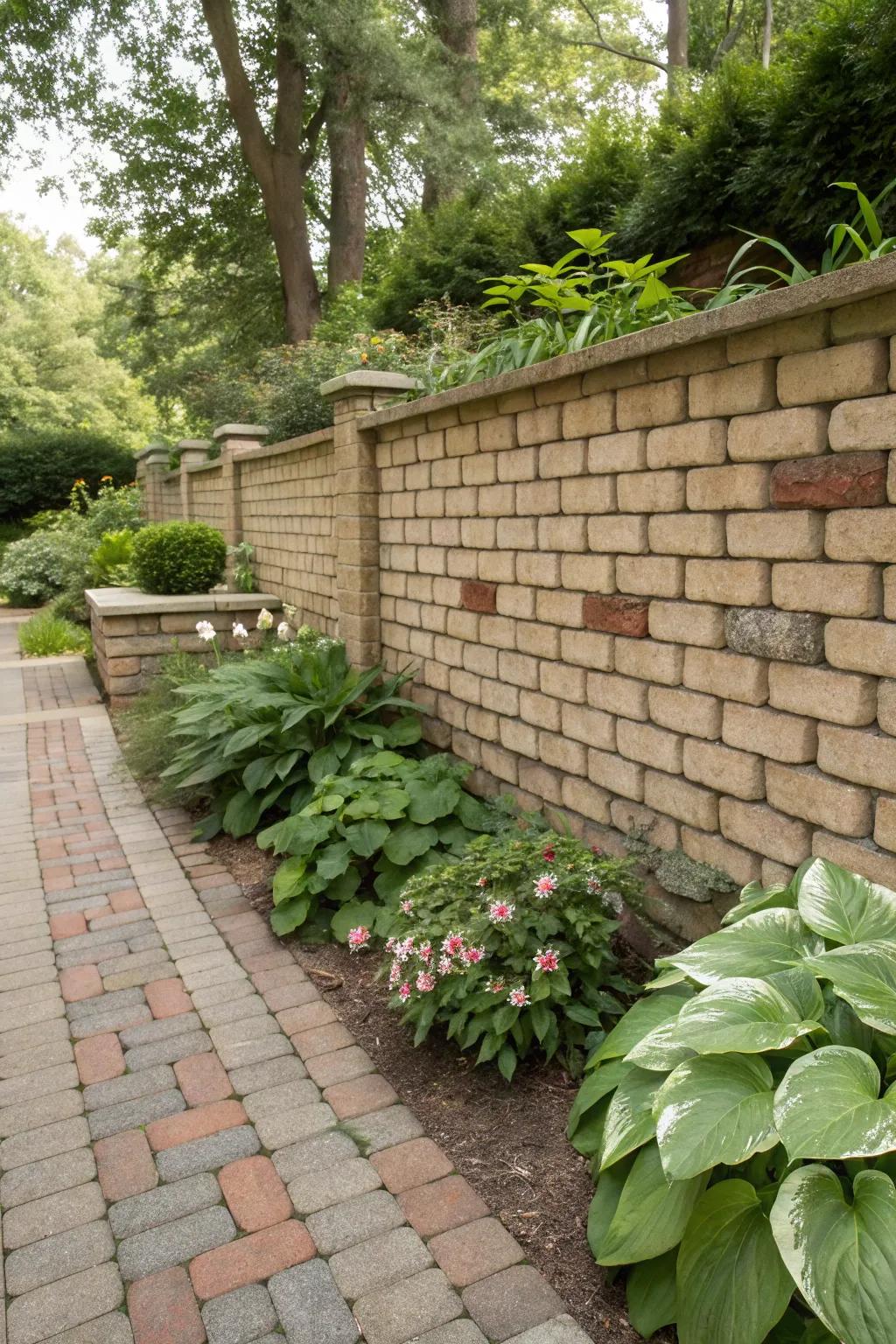 Brick overlay brings texture and a classic aesthetic to walls.