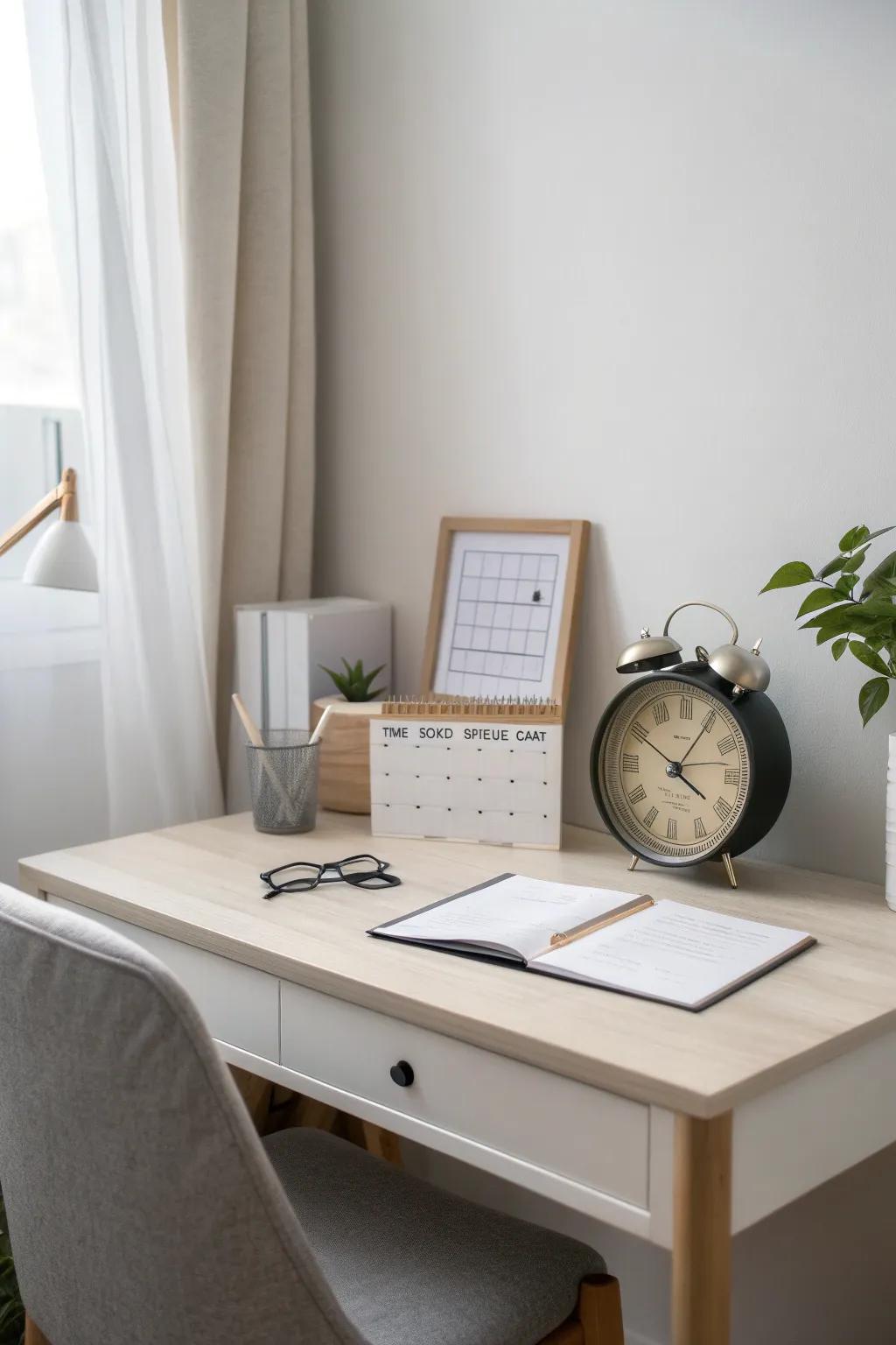 Time blocks help the family focus on what matters.