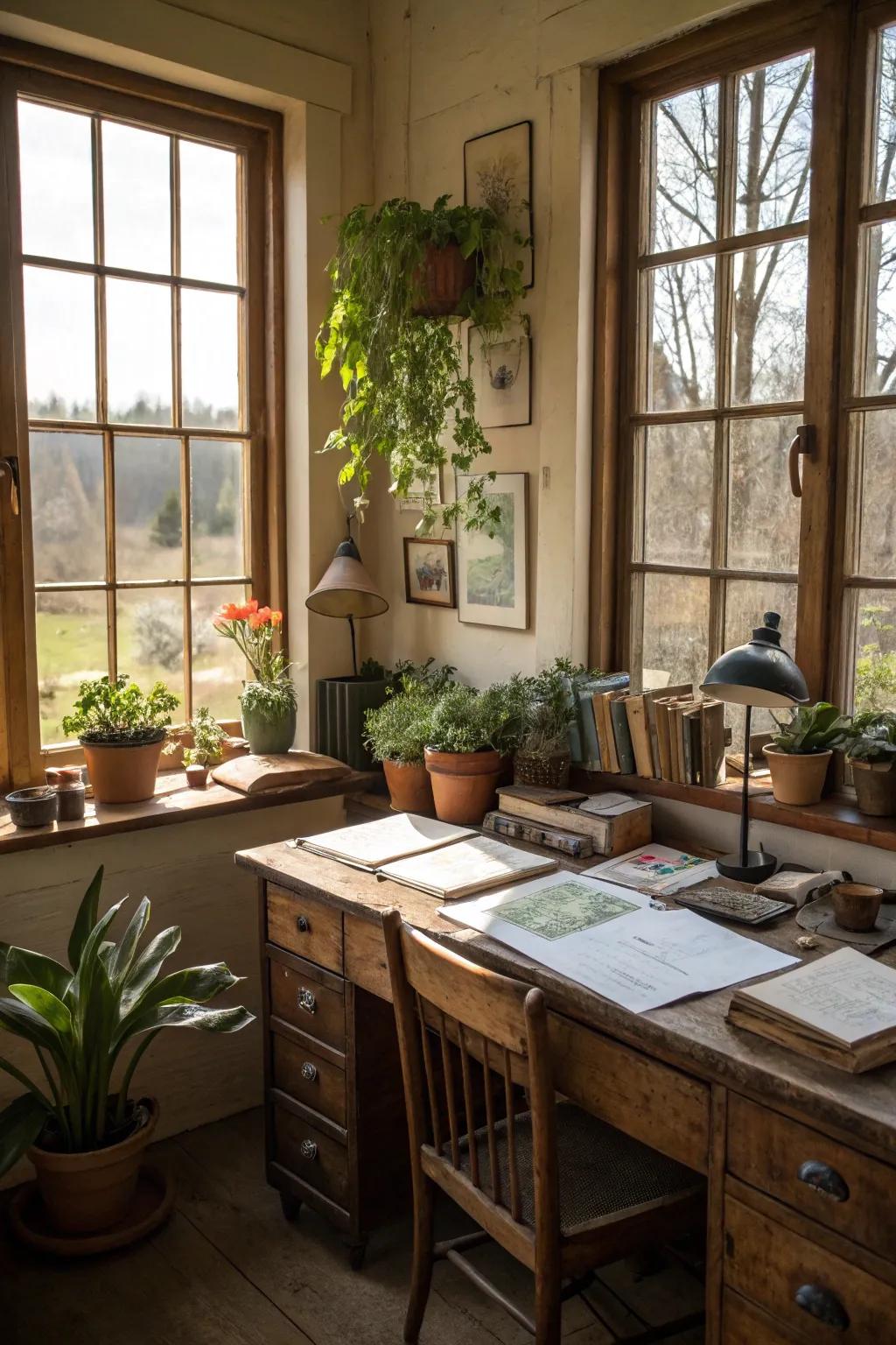 Flora infuses vitality and freshness into the office.