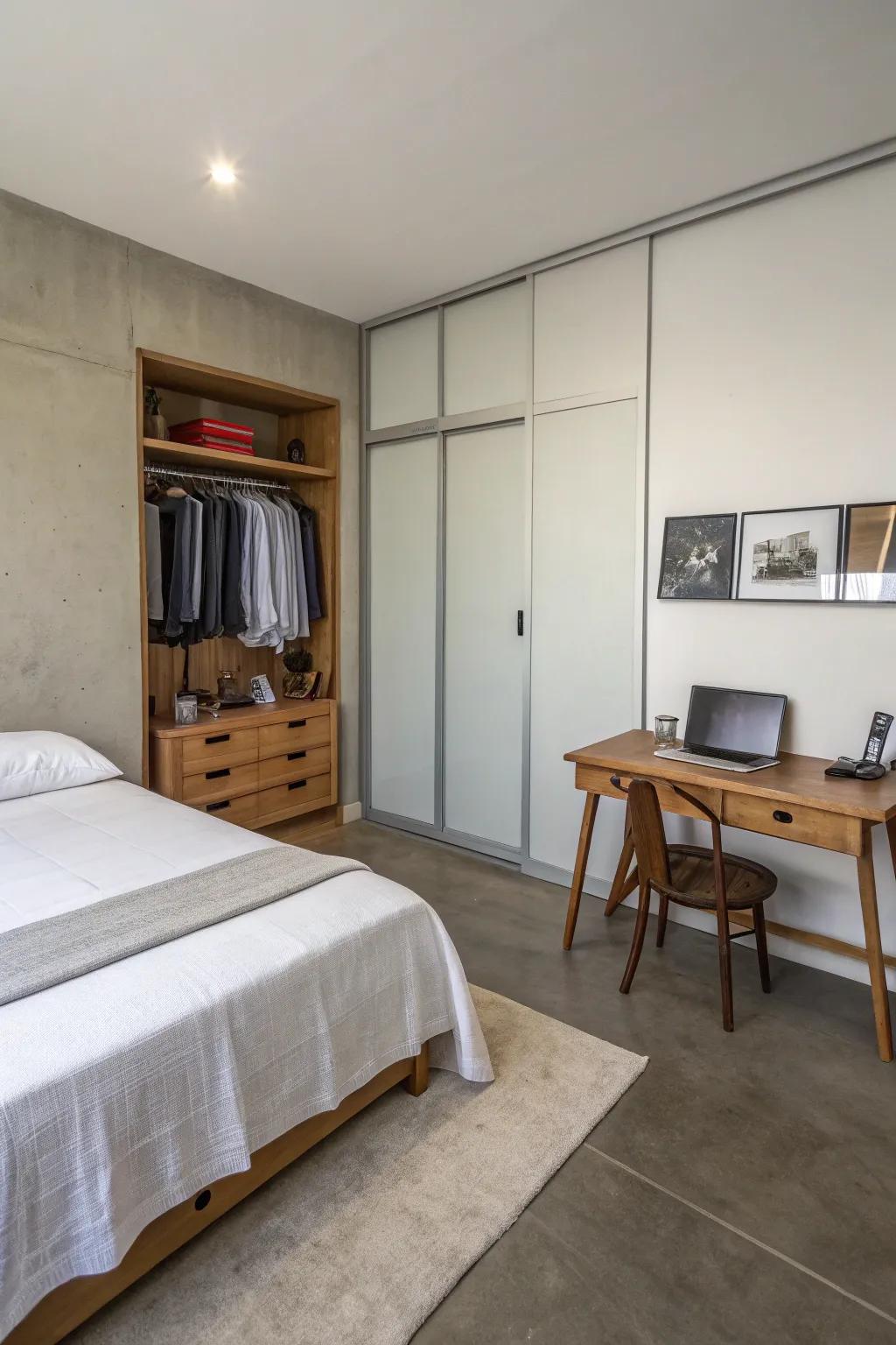 A neat bedroom enhances the flow of positive energy.