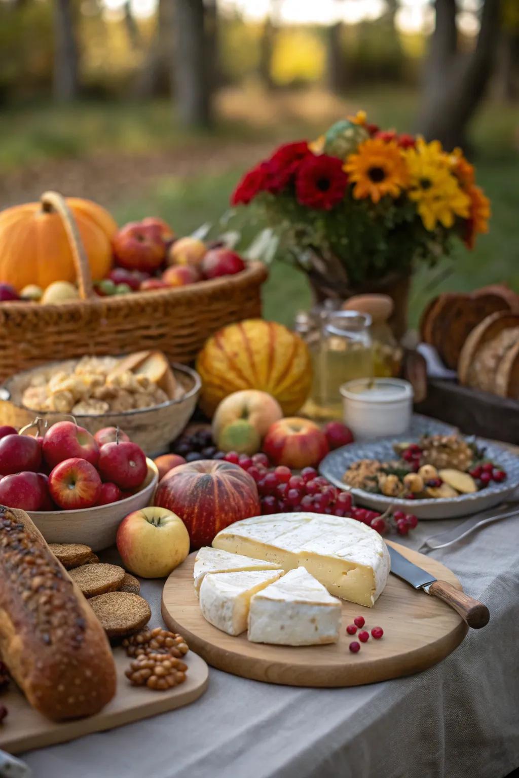 A harvest-inspired feast is ideally suited for autumn gatherings.
