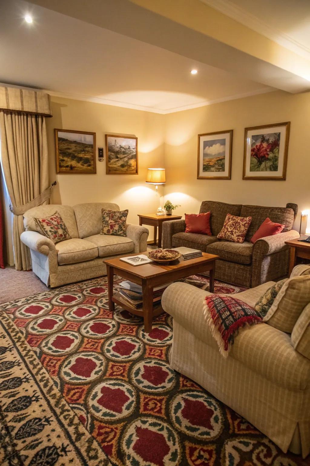 Decorated textiles bring refinement and warmth to any space.