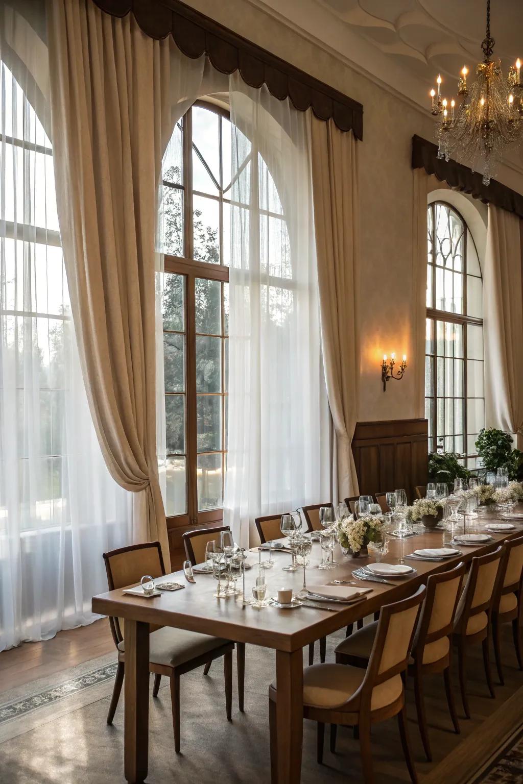 Natural light enriches the radiance and atmosphere of your dining area.