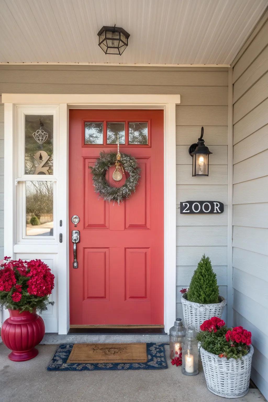 A striking entryway finish makes a memorable statement.