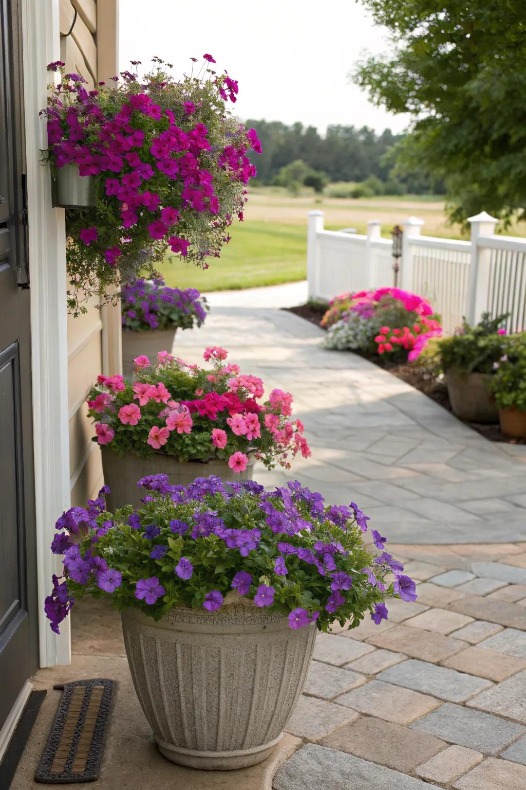 Use vibrant flowers to brighten up your space.