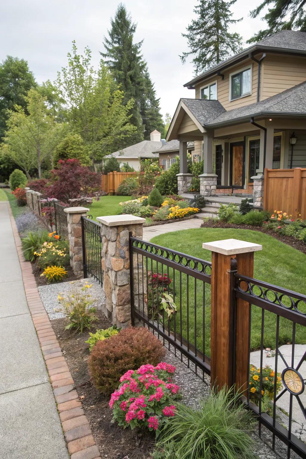 Unique charm with mixed material surround