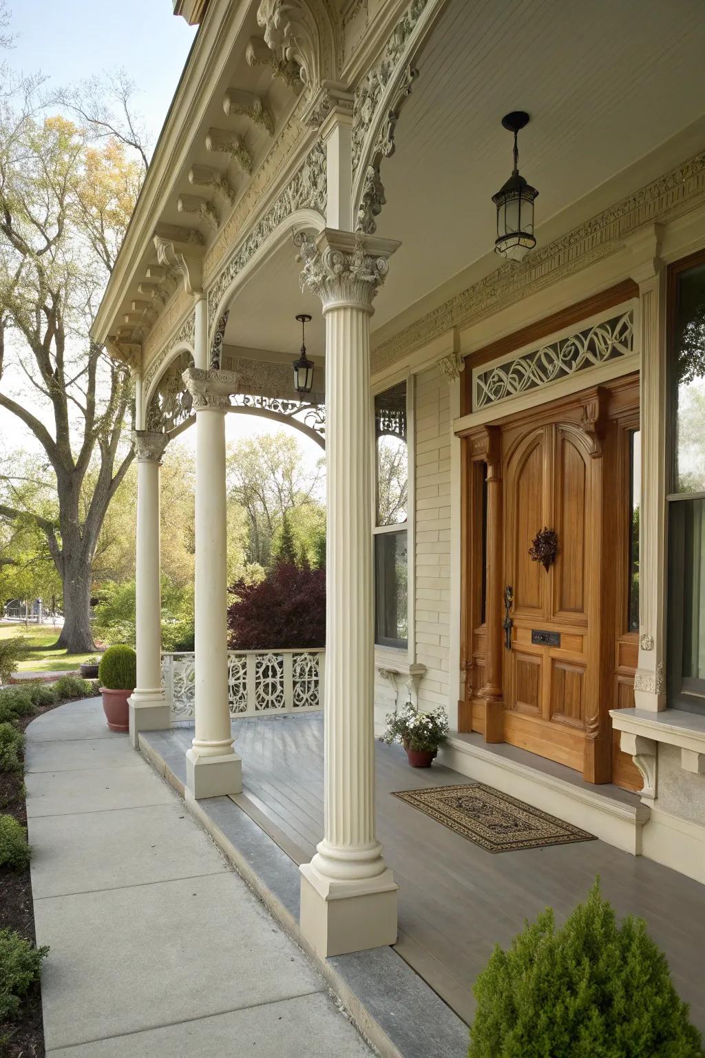 Design aspects add character and refinement to your porch.